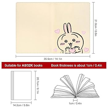 Amazon | ブックカバー ちいかわ 手帳カバー A5 ノートカバー